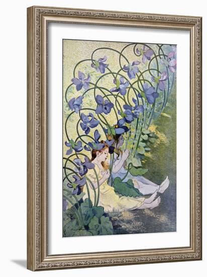 The Violets, Lively Flowers, 1897-Firmin Etienne Bouisset-Framed Giclee Print