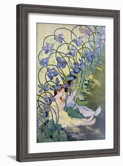 The Violets, Lively Flowers, 1897-Firmin Etienne Bouisset-Framed Giclee Print