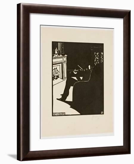 The Violin, from the Series 'Musical Instruments', 1896-97-Félix Vallotton-Framed Giclee Print