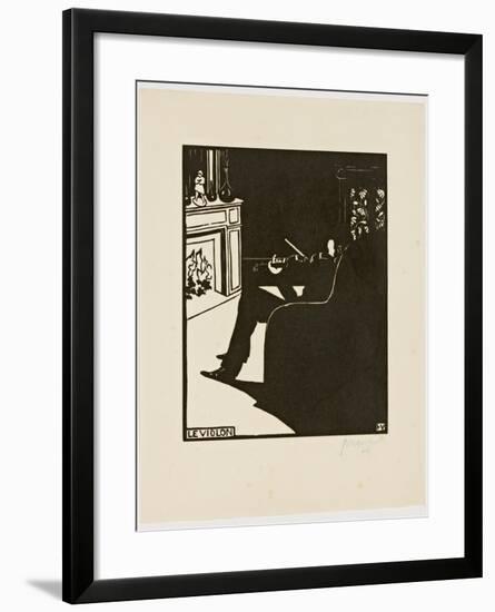 The Violin, from the Series 'Musical Instruments', 1896-97-Félix Vallotton-Framed Giclee Print