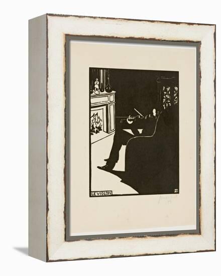 The Violin, from the Series 'Musical Instruments', 1896-97-Félix Vallotton-Framed Premier Image Canvas