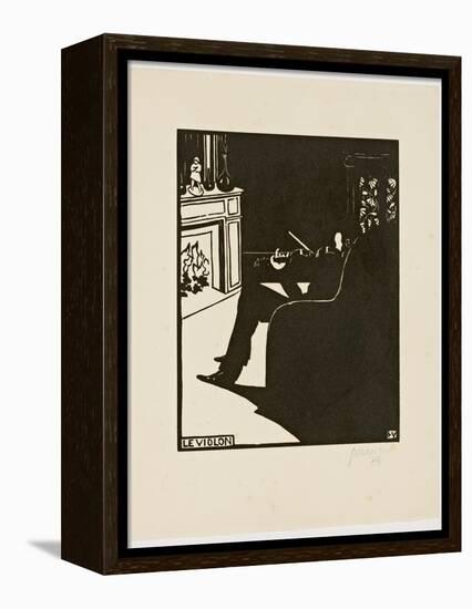 The Violin, from the Series 'Musical Instruments', 1896-97-Félix Vallotton-Framed Premier Image Canvas