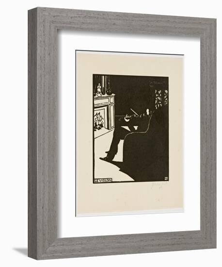 The Violin, from the Series 'Musical Instruments', 1896-97-Félix Vallotton-Framed Giclee Print