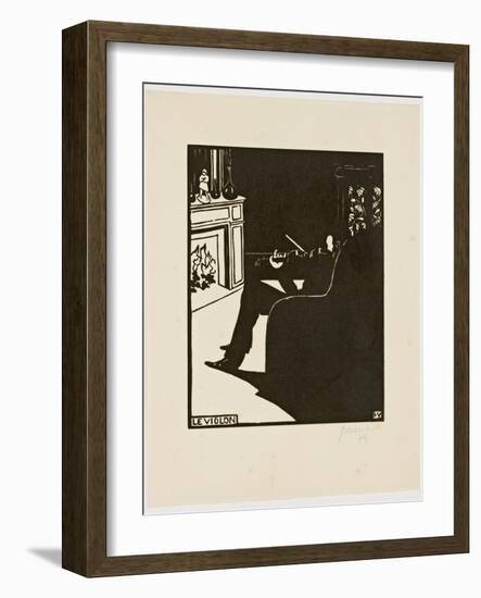 The Violin, from the Series 'Musical Instruments', 1896-97-Félix Vallotton-Framed Giclee Print