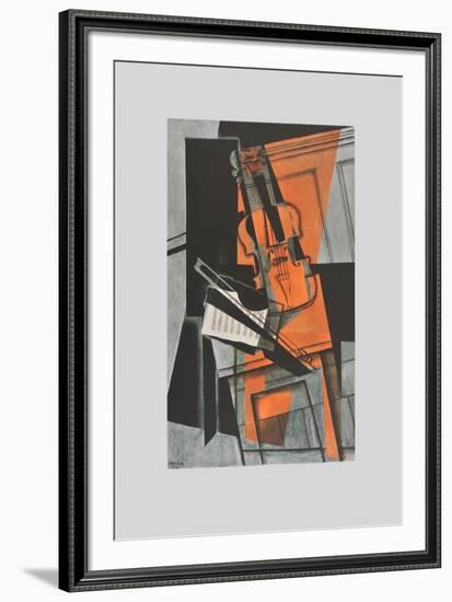 The Violin (on Handmade Paper)-Juan Gris-Framed Collectable Print