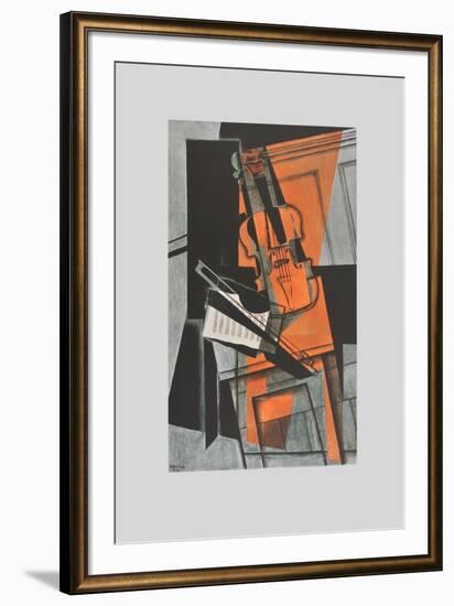 The Violin (on Handmade Paper)-Juan Gris-Framed Collectable Print