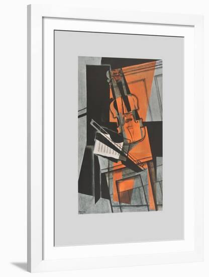 The Violin (on Handmade Paper)-Juan Gris-Framed Collectable Print