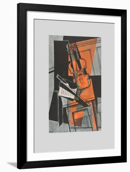 The Violin (on Handmade Paper)-Juan Gris-Framed Collectable Print