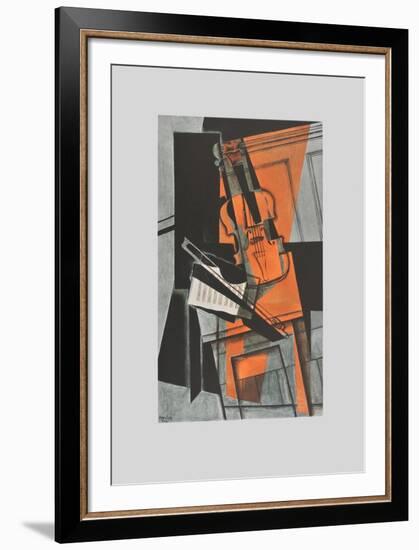 The Violin (on Handmade Paper)-Juan Gris-Framed Collectable Print