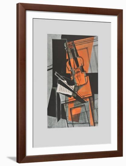 The Violin (on Handmade Paper)-Juan Gris-Framed Collectable Print