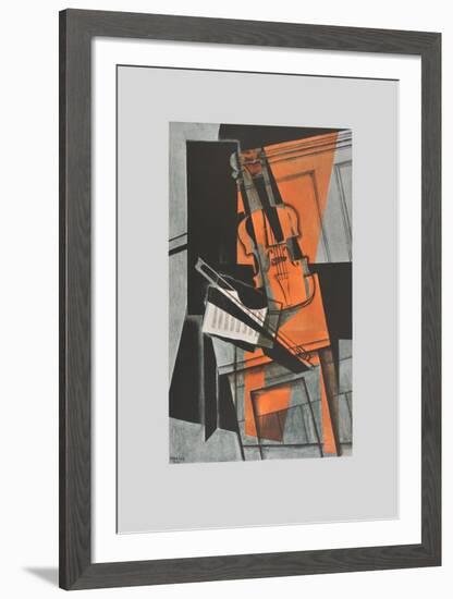 The Violin (on Handmade Paper)-Juan Gris-Framed Collectable Print