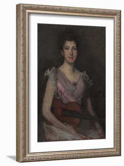 The Violin Player, C.1894 (Oil on Canvas)-James Abbott McNeill Whistler-Framed Giclee Print