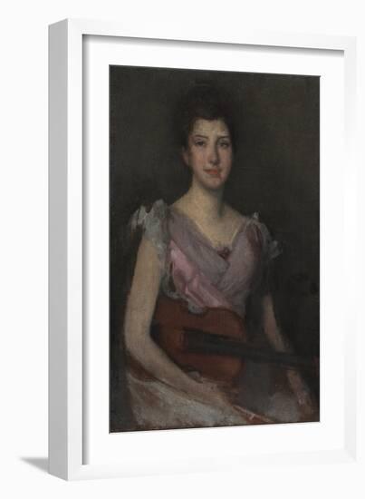 The Violin Player, C.1894 (Oil on Canvas)-James Abbott McNeill Whistler-Framed Giclee Print