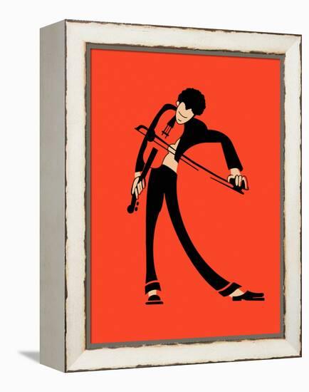 The Violin-Mark Rogan-Framed Stretched Canvas