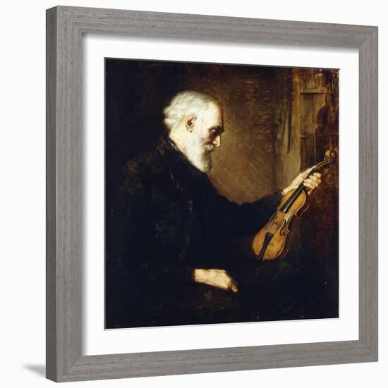 The Violinist, (Oil on Canvas)-Stanhope Alexander Forbes-Framed Giclee Print