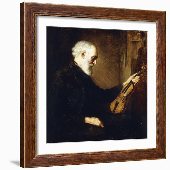 The Violinist, (Oil on Canvas)-Stanhope Alexander Forbes-Framed Giclee Print