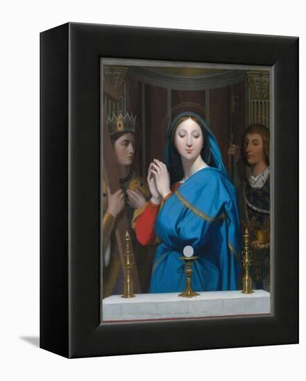 The Virgin Adoring the Host-Jean-Auguste-Dominique Ingres-Framed Premier Image Canvas