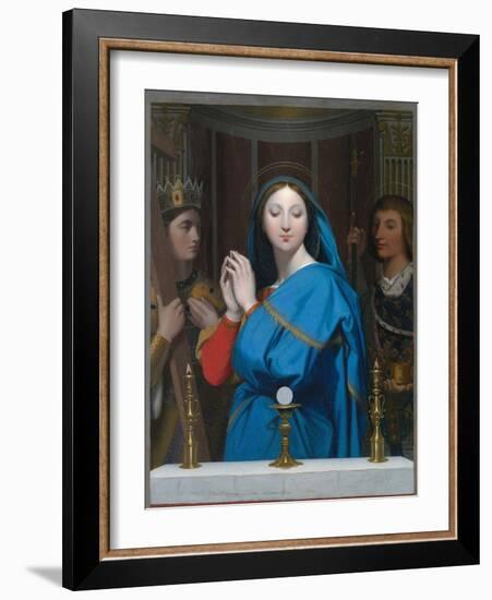 The Virgin Adoring the Host-Jean-Auguste-Dominique Ingres-Framed Giclee Print