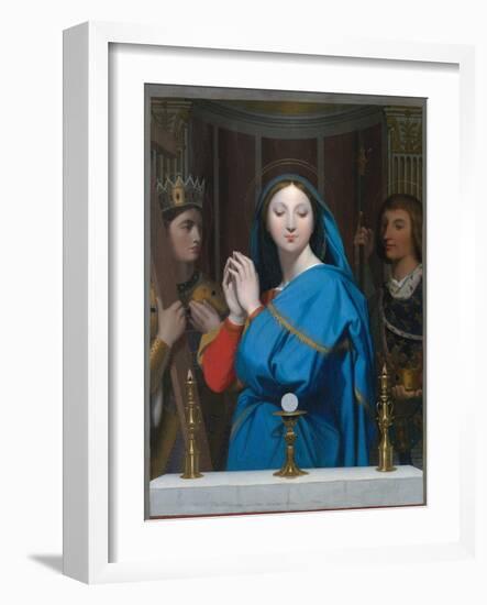 The Virgin Adoring the Host-Jean-Auguste-Dominique Ingres-Framed Giclee Print