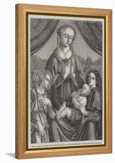 The Virgin Adoring the Infant Saviour-Domenico Ghirlandaio-Framed Premier Image Canvas