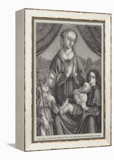 The Virgin Adoring the Infant Saviour-Domenico Ghirlandaio-Framed Premier Image Canvas