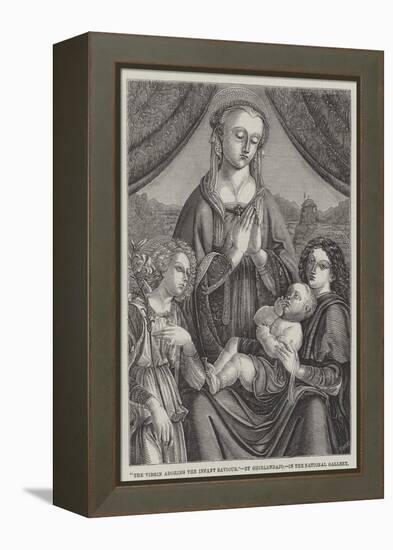 The Virgin Adoring the Infant Saviour-Domenico Ghirlandaio-Framed Premier Image Canvas