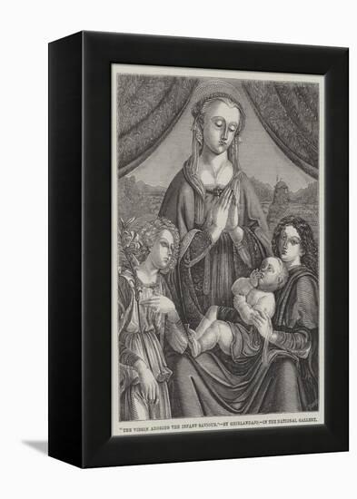 The Virgin Adoring the Infant Saviour-Domenico Ghirlandaio-Framed Premier Image Canvas