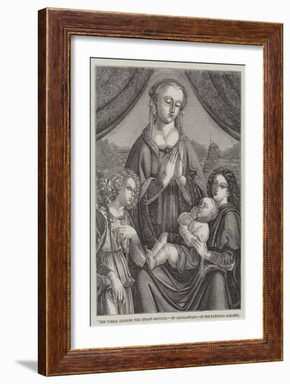 The Virgin Adoring the Infant Saviour-Domenico Ghirlandaio-Framed Giclee Print