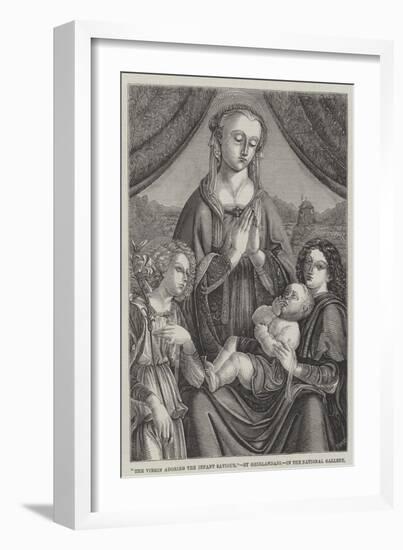 The Virgin Adoring the Infant Saviour-Domenico Ghirlandaio-Framed Giclee Print