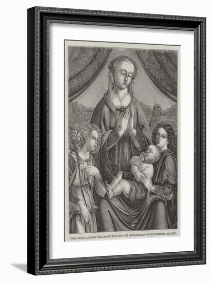 The Virgin Adoring the Infant Saviour-Domenico Ghirlandaio-Framed Giclee Print