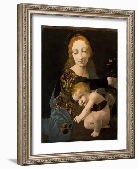 The Virgin and Child, 1480-Giovanni Antonio Boltraffio-Framed Giclee Print
