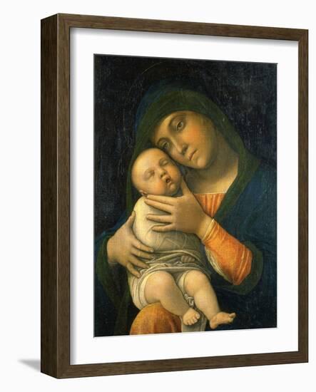 The Virgin and Child, 1490-1495-Andrea Mantegna-Framed Giclee Print