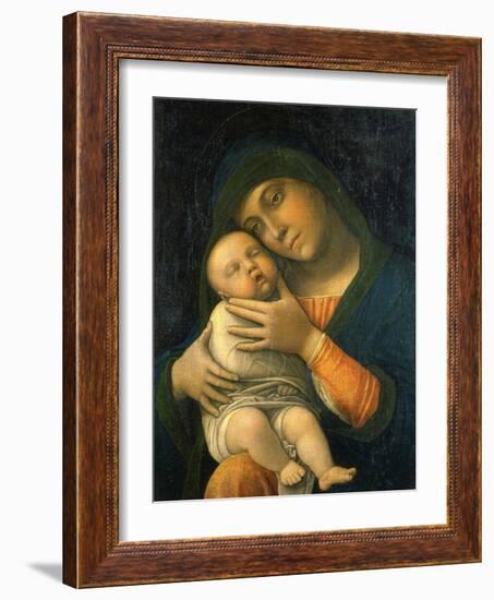 The Virgin and Child, 1490-1495-Andrea Mantegna-Framed Giclee Print