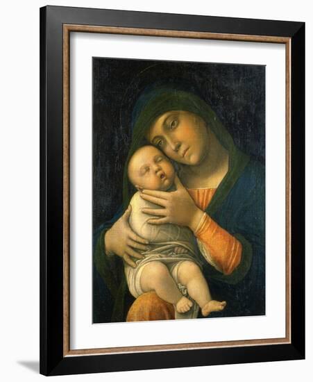 The Virgin and Child, 1490-1495-Andrea Mantegna-Framed Giclee Print