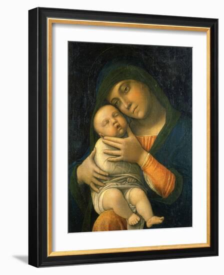 The Virgin and Child, 1490-1495-Andrea Mantegna-Framed Giclee Print