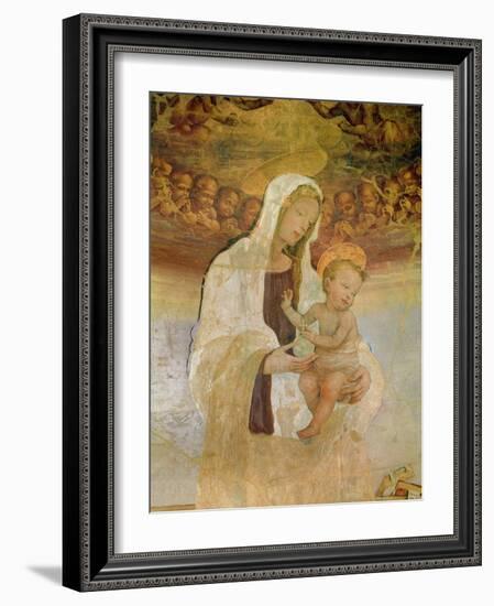 The Virgin and Child, 15Th Century (Fresco)-Filippino Lippi-Framed Giclee Print