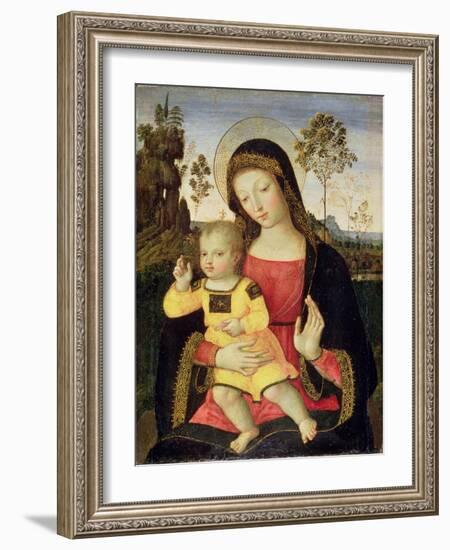 The Virgin and Child, 15th Century-Bernardino di Betto Pinturicchio-Framed Giclee Print