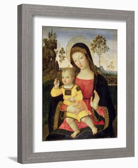 The Virgin and Child, 15th Century-Bernardino di Betto Pinturicchio-Framed Giclee Print