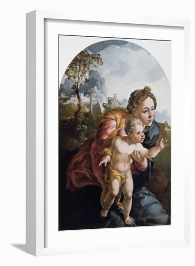 The Virgin and Child, 16th Century-Jan van Scorel-Framed Giclee Print