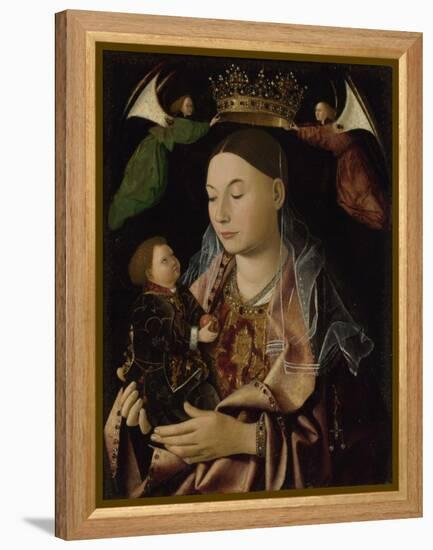 The Virgin and Child, Ca 1465-Antonello da Messina-Framed Premier Image Canvas