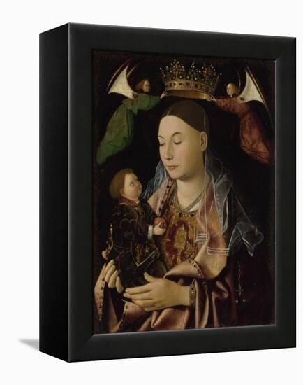 The Virgin and Child, Ca 1465-Antonello da Messina-Framed Premier Image Canvas