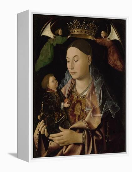 The Virgin and Child, Ca 1465-Antonello da Messina-Framed Premier Image Canvas