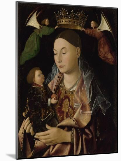 The Virgin and Child, Ca 1465-Antonello da Messina-Mounted Giclee Print