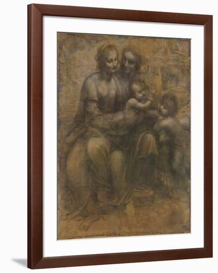 The Virgin and Child - Composition-Leonardo da Vinci-Framed Premium Giclee Print