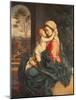 The Virgin and Child Embracing-Giovanni Battista Salvi da Sassoferrato-Mounted Giclee Print