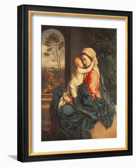 The Virgin and Child Embracing-Giovanni Battista Salvi da Sassoferrato-Framed Giclee Print