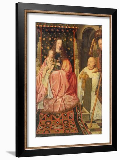 The Virgin and Child Enthroned with Saint George and Canon van der Paele, circa 1436-Jan van Eyck-Framed Giclee Print