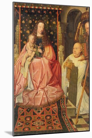 The Virgin and Child Enthroned with Saint George and Canon van der Paele, circa 1436-Jan van Eyck-Mounted Giclee Print