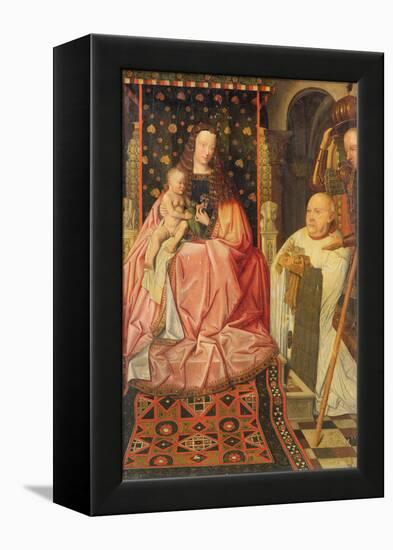 The Virgin and Child Enthroned with Saint George and Canon van der Paele, circa 1436-Jan van Eyck-Framed Premier Image Canvas