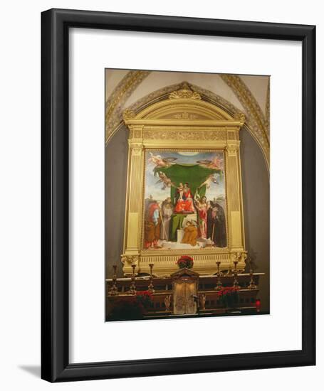 The Virgin and Child Enthroned with Saints, 1521-Lorenzo Lotto-Framed Photographic Print